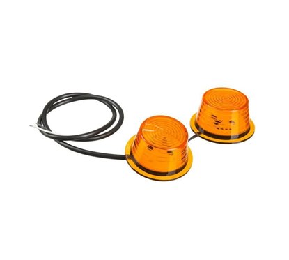 Set 2 bucati modul LED OLD SCHOOL, galben, pentru lampi semnalizare, cablu 700mm, MDP2592 Horpol