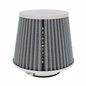 Filtru aer sport argintiu-crom, cu capac si 4 adaptori AFCRGRY SwissDrive 
