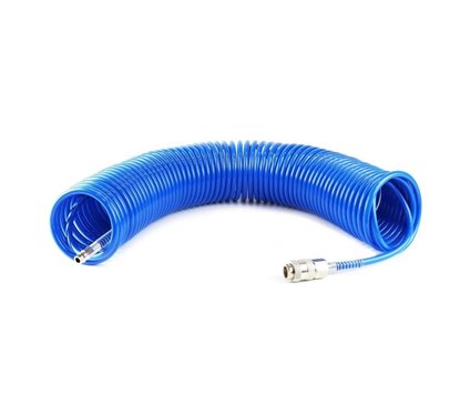 Furtun spiralat pentru aer comprimat 20m, 5/8mm, 8bar, Amio 02604
