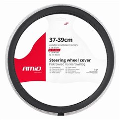 Husa volan 37-39cm, imitatie piele, cu diamante, 02808 Amio