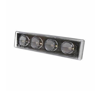 Lampa gabarit 180x45, 4 LED-uri, incastrabila cu mufa, lumina alba, Scania R 4, BK69508