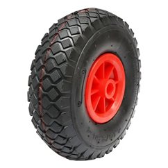 Roata pentru protap remorca, pneumatica, jante PVC, fi26, ax fi20, BK90286