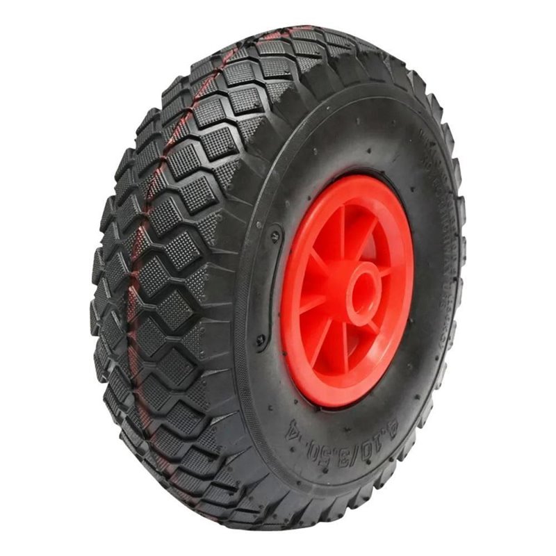 Roata pentru protap remorca, pneumatica, jante PVC, fi26, ax fi20, BK90286