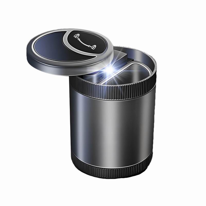 Scrumiera cu senzor deschidere capac, cu Led, FS-1329