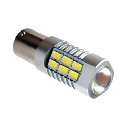 Bec stop frana 21 LED-uri, 12/24V, P21/5W, BAY15d CanBus 93742 EVO Performance