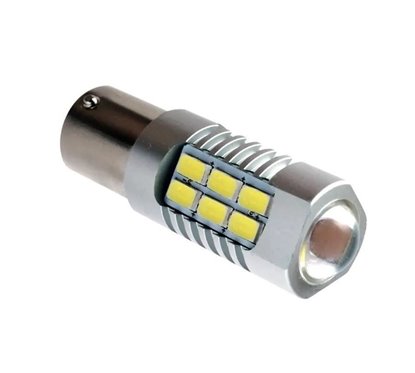 Bec stop frana 21 LED-uri, 12/24V, P21/5W, BAY15d CanBus 93742 EVO Performance