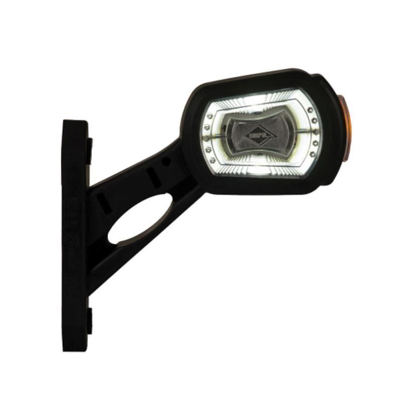 Lampa gabarit cu brat 129mm, LED, oblic 45 grade, dreapta, HOR101, LDCC2697 Horpol