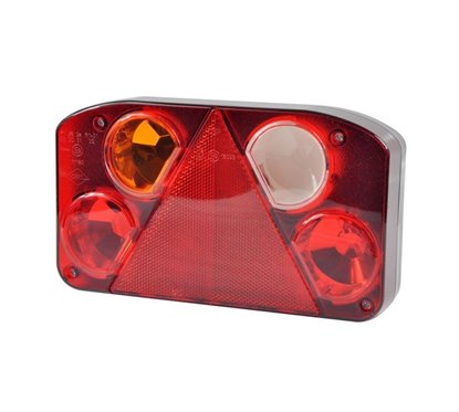 Lampa spate, 232x138, 6 functii, cu triunghi, ceata si mers inapoi, stanga, tipHor68 LZT810 Horpol