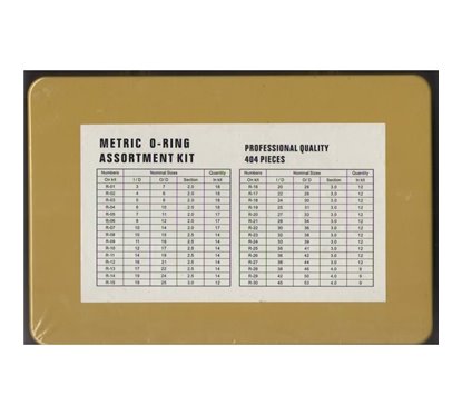 Set oringuri negre cutie galbena 404 buc Sep3030