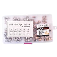 Cutie gresoare - set 75buc, otel / cupru BK81012