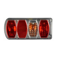 Lampa spate 225x100, 5 functii, cu ceata si numar, stanga, DF-TR026L Dafa