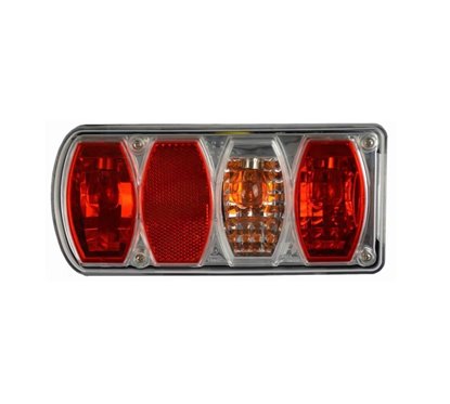 Lampa spate 225x100, 5 functii, cu ceata si numar, stanga, DF-TR026L Dafa