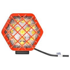 Proiector lucru 138x120, 16 LED-uri, 10-30V, 48W, 1778lm, spot, cu grilaj, BK69061f