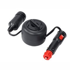 Cablu prelungitor cu priza EURO-DIN, cu intrerupator si stecher, retractabil, 3m, 12V, 5A, 63223 Carmotion