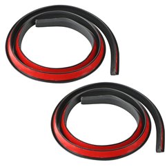 Cheder ornament protectie aripa, 35x25mm, tip L, negru, set 2 bucati x 1.6m, FS-7018