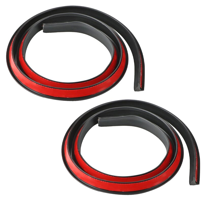 Cheder ornament protectie aripa, 35x25mm, tip L, negru, set 2 bucati x 1.6m, FS-7018