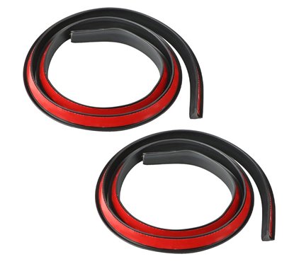 Cheder ornament protectie aripa, 35x25mm, tip L, negru, set 2 bucati x 1.6m, FS-7018