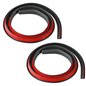 Cheder ornament protectie aripa, 35x25mm, tip L, negru, set 2 bucati x 1.6m, FS-7018