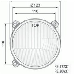 Element optic fi123/139-110 in masca cu pozitie, dreapta RE.30637 Wesem