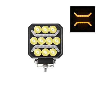Proiector lucru 101x101, LED, cu pozitie galbena tip STRIPE, combo, 15W, 12-24V, 1500m, L0185 TruckLed
