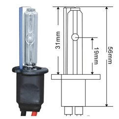 Set bec instalatie 6000K 55W Xenon H3