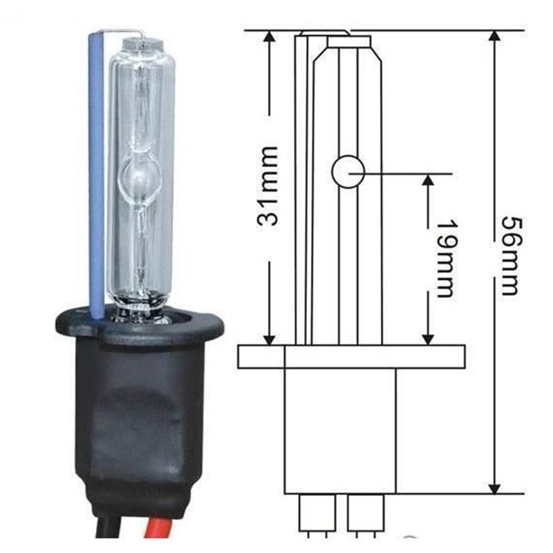 Set bec instalatie 6000K 55W Xenon H3
