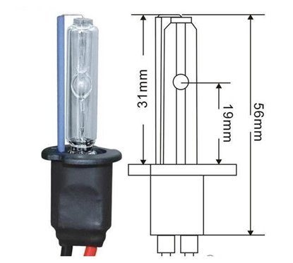 Set bec instalatie 6000K 55W Xenon H3