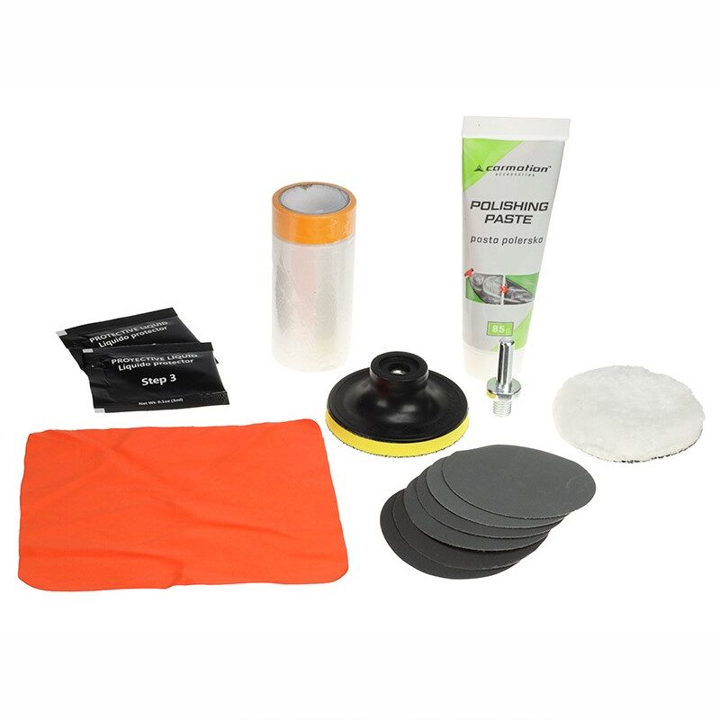 Kit polish faruri si lustruire pentru masina, 63676 Carmotion