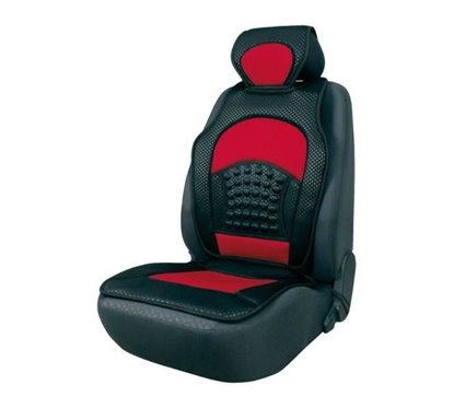 Perna scaun cu masaj (bule) peste tetiera rosie 9811 Automax