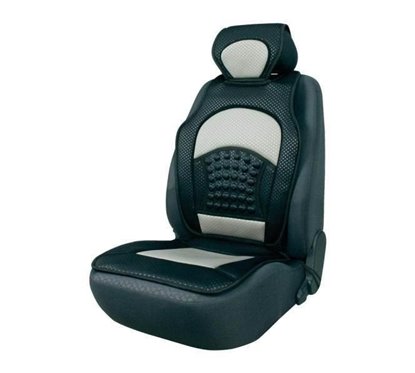 Perna scaun cu masaj, cu bule, peste tetiera, neagra, 9828 Automax