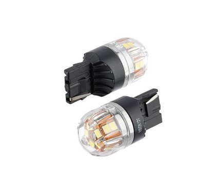 Set 2 becuri semnalizare T20, 15 LED-uri SMD 2835 12-24V W21W CANBUS 58926 Vision