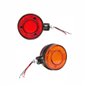 Lampa gabarit brat 120mm, LED, 12-24V, cercel oglinda, galben-rosu, BK69544