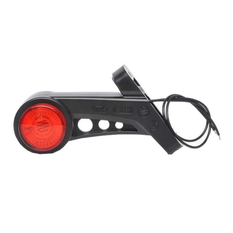 Lampa gabarit cu brat oblic 45Â°, 130mm, LED, alb-rosie, stanga, 12-24V, W77.4SS 622bcL Was 