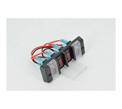 Panou 4 intrerupatoare 13x5cm, cu capac, 12v \Art SPP20 12V