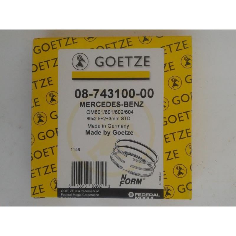 Set segmenti piston, MERCEDES-BENZ SPRINTER, C CLASS, VITO, 08-743100-00 Goetze Set segmenti piston, MERCEDES-BENZ SPRINTER, C CLASS, VITO, 08-743100-00 Goetze