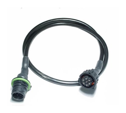 Cablu cu fisa si priza AMP 7pini, 1m, 7x0.75mm, negru, WTY FisaAMP7+PrizaAMP7