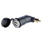 Incarcator auto 2 USB-uri, DIN 12/24V 3.3A cu capac 63200 Carmotion