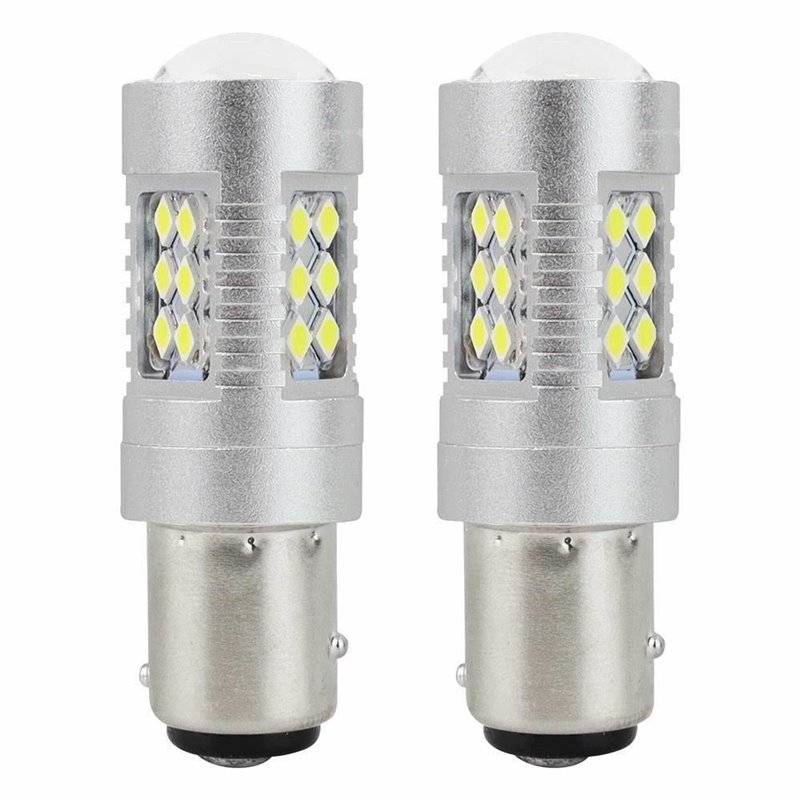 Set 2 becuri stop frana 24 LED-uri, 12/24V, P21/5W BAY15d Canbus 01438 Amio