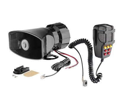 Sirena cu microfon 7 tonuri, 12V, 100W, 58603 Carmotion