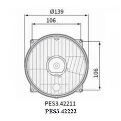 Element optic fi131/139-106, cu pozitie PES3.42222 Wesem