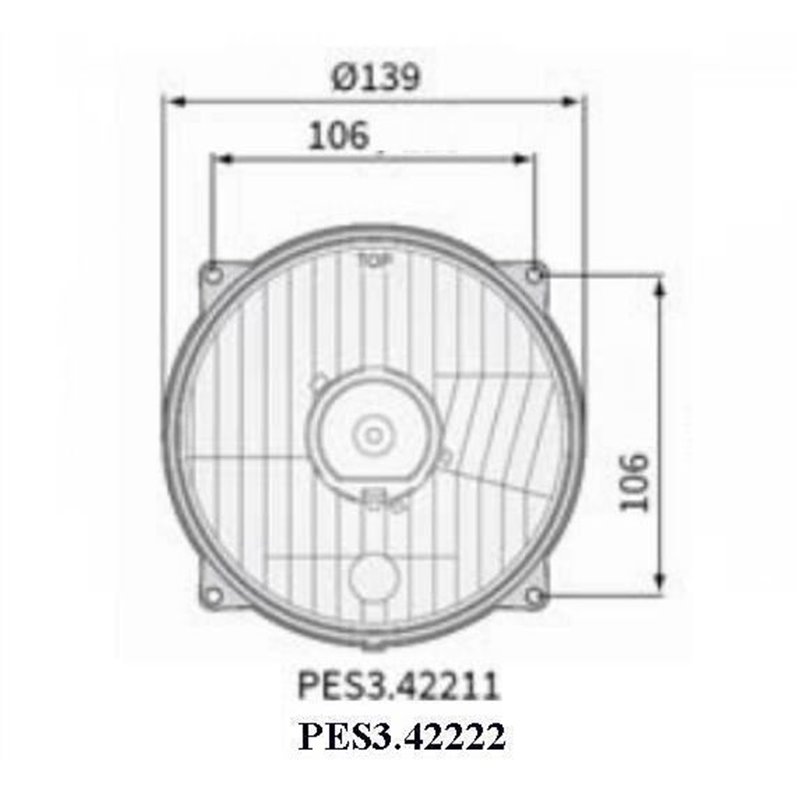 Element optic fi131/139-106, cu pozitie PES3.42222 Wesem