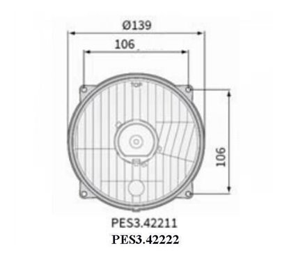 Element optic fi131/139-106, cu pozitie PES3.42222 Wesem