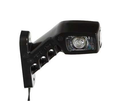 Lampa gabarit cu brat oblic 45°, 135mm, LED, dreapta, 12-24V, W49 241P Was 
