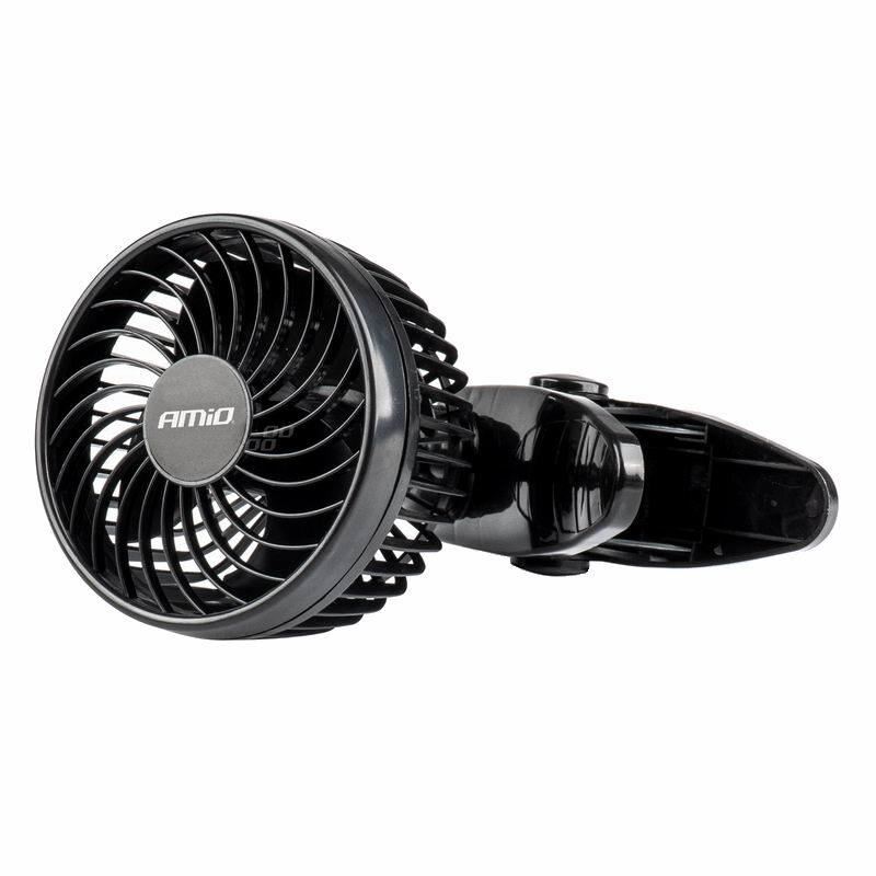 Ventilator 24V, fi12cm, 6W, prindere clips la parasolar, 2 viteze, PRO Series, 03006 Amio Ventilator 24V, fi12cm, 6W, prindere clips la parasolar, 2 viteze, PRO Series, 03006 Amio