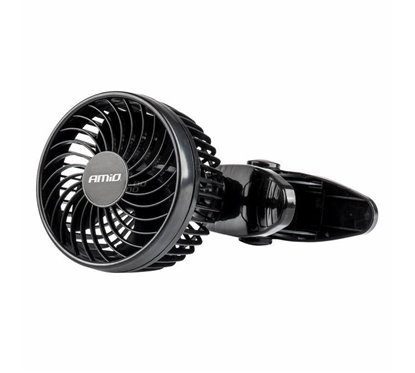 Ventilator 24V, fi12cm, 6W, prindere clips la parasolar, 2 viteze, PRO Series, 03006 Amio