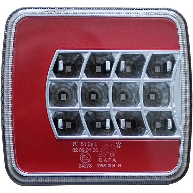 Lampa spate 100x95, 4 functii, iluminare numar, cablu, LED, dreapta, Glow DAFA TRS004R Lampa spate 100x95, 4 functii, iluminare numar, cablu, LED, dreapta, Glow DAFA TRS004R