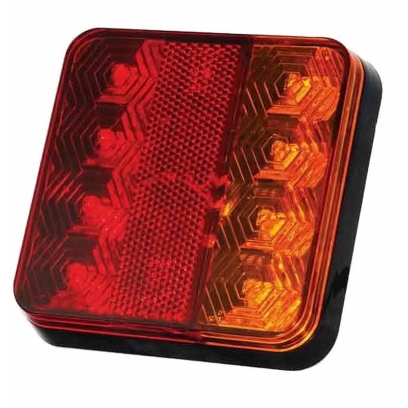 Lampa spate 110x110, 4 functii, catadioptru, LED, 12V,  111STI CA 7058 247 Lighting