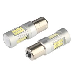 Set 2 becuri stop frana 52 LED-uri, 12-24V, P21/5W, BAY15d, CanBus cu lupa 58945 Vision
