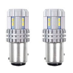 Set 2 becuri stop frana LED 12-24V P21/5W, BAY15d, Canbus, 02450 Amio