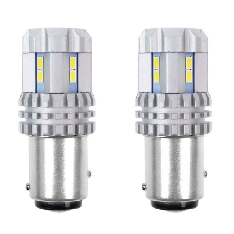 Set 2 becuri stop frana LED 12-24V P21/5W, BAY15d, Canbus, 02450 Amio